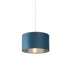 Teal Velvet Light Shade (35cm)