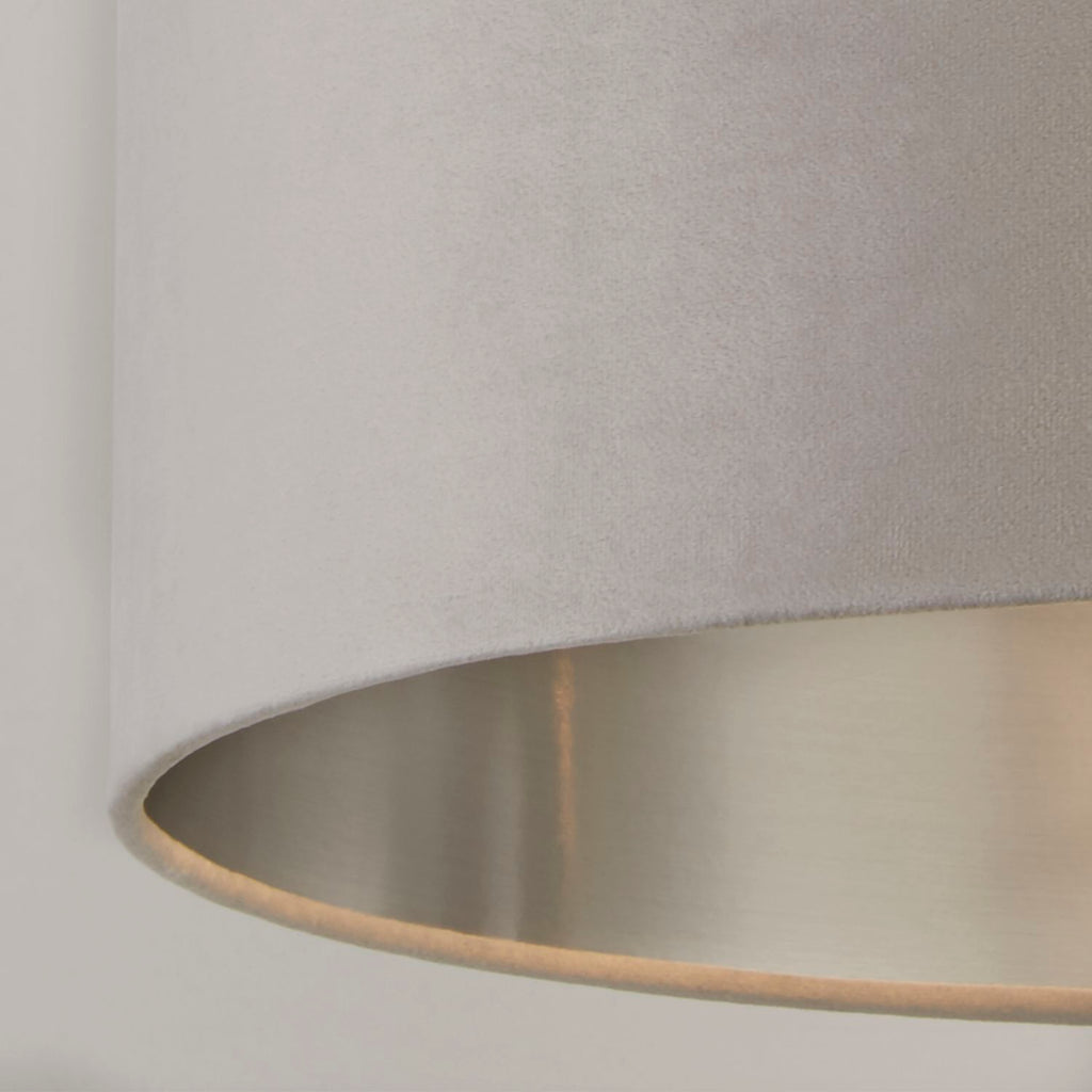 Grey Velvet Light Shade (45cm)