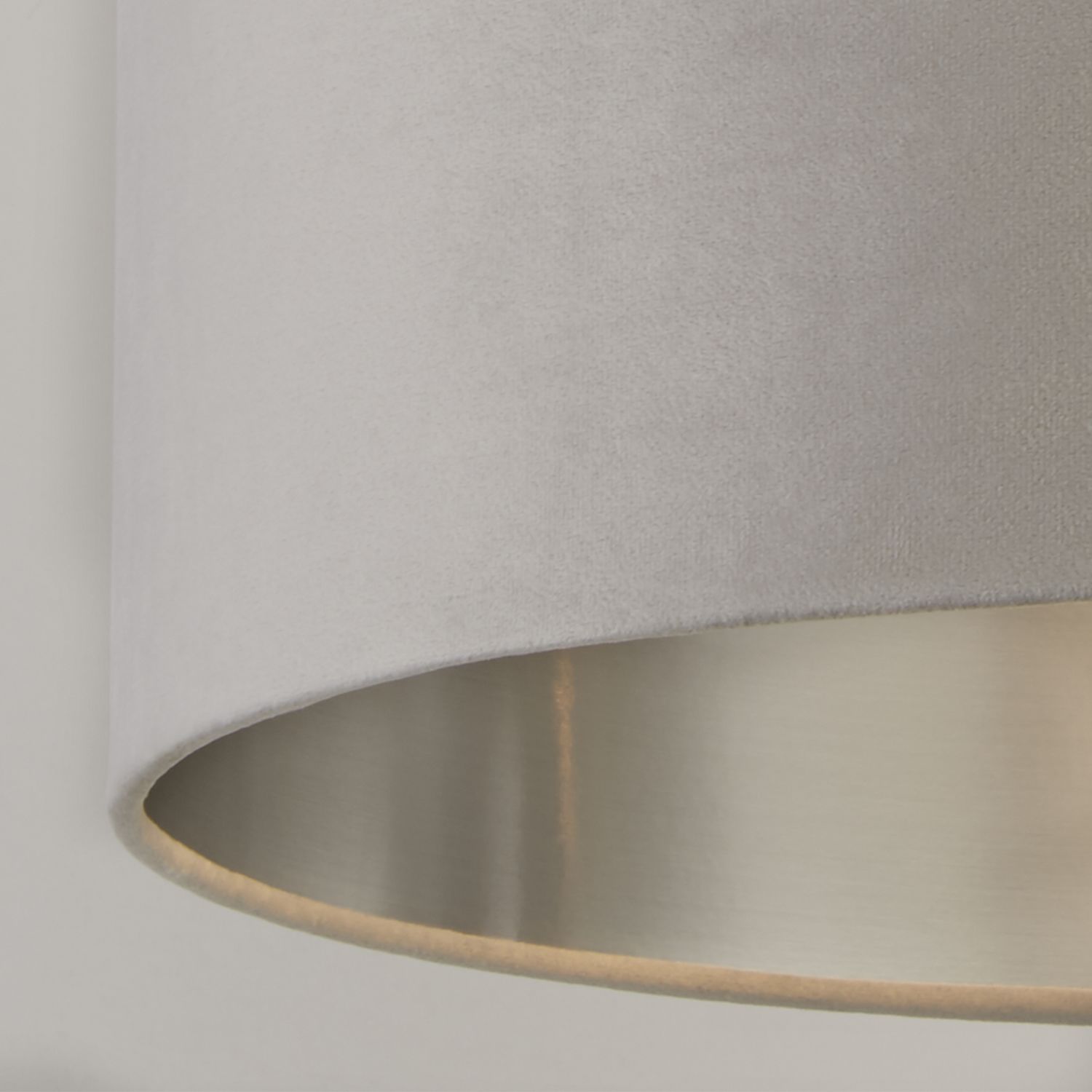 Grey Velvet Light Shade (45cm)