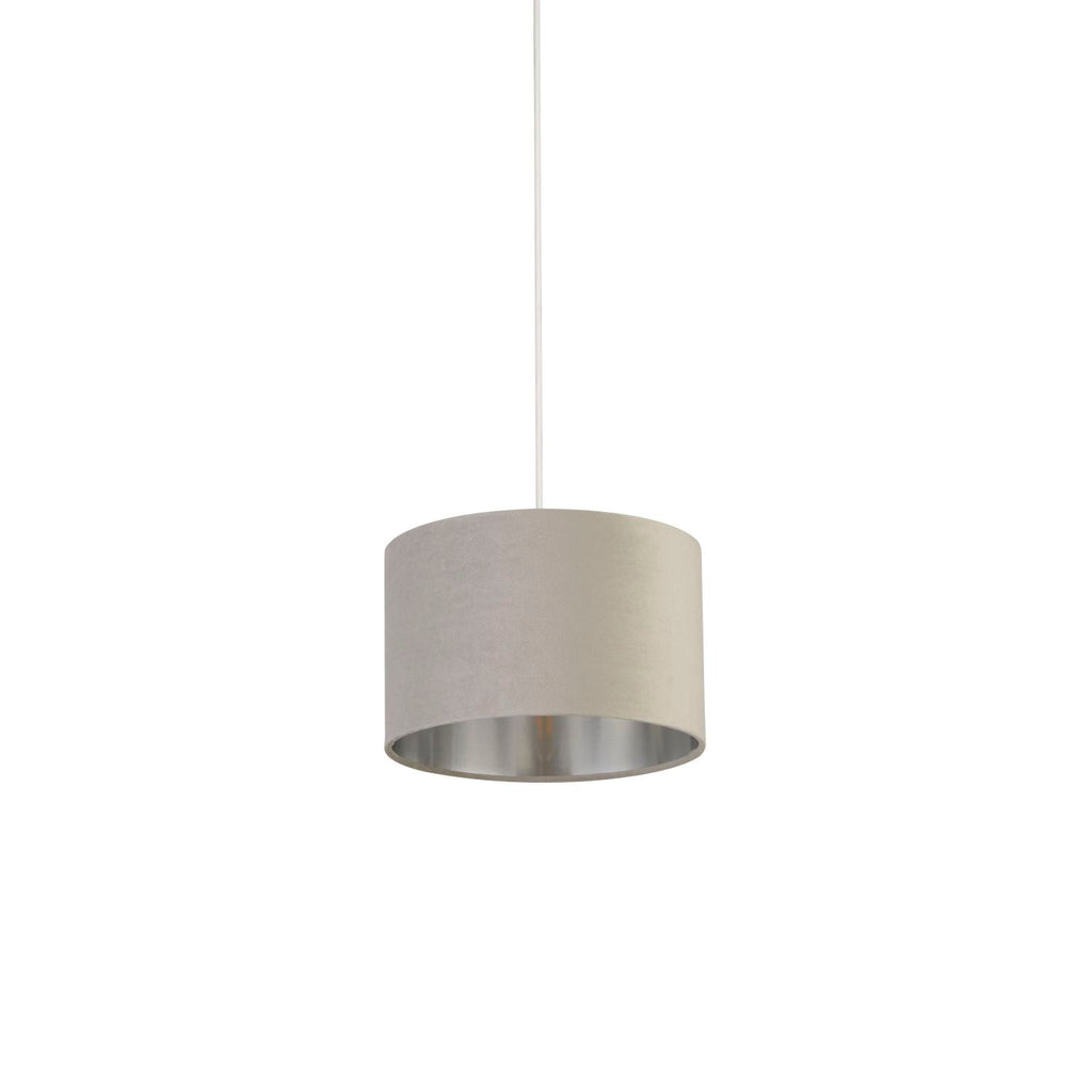Grey Velvet Light Shade (27cm)