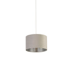 Grey Velvet Light Shade (27cm)