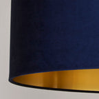 Navy Velvet Light Shade (30cm)