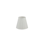 Off White Pleated Faux Silk Light Shade (20cm)
