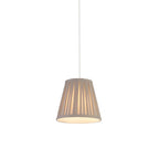Grey Pleated Faux Silk Light Shade (20cm)
