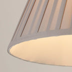 Grey Pleated Faux Silk Light Shade (20cm)