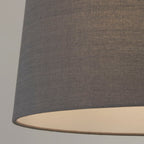 Grey Tapered Linen Light Shade (30cm)