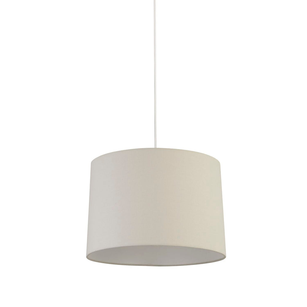 Ivory Tapered Linen Light Shade (40cm)