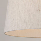 Taupe Tapered Linen Light Shade (40cm)
