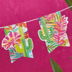 Iridescent Foiled Paper Bunting - Hot Summer- 5 Inner Pack