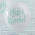 Mint Hello World Balloons - Hello World