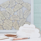 Cloud Drop Top Frame Guest Book Alternative- 5 Inner Pack