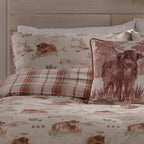 Hanson Highland Cow Terracotta Brushed Cotton Duvet Set