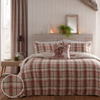 Hanson Highland Cow Terracotta Brushed Cotton Duvet Set