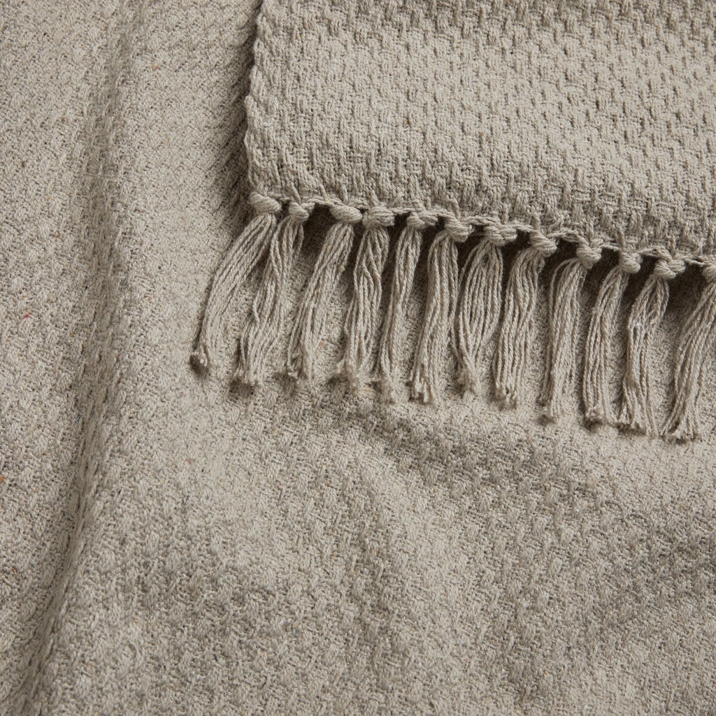 Hayden Natural Large Cotton Throw (200cm x 200cm)