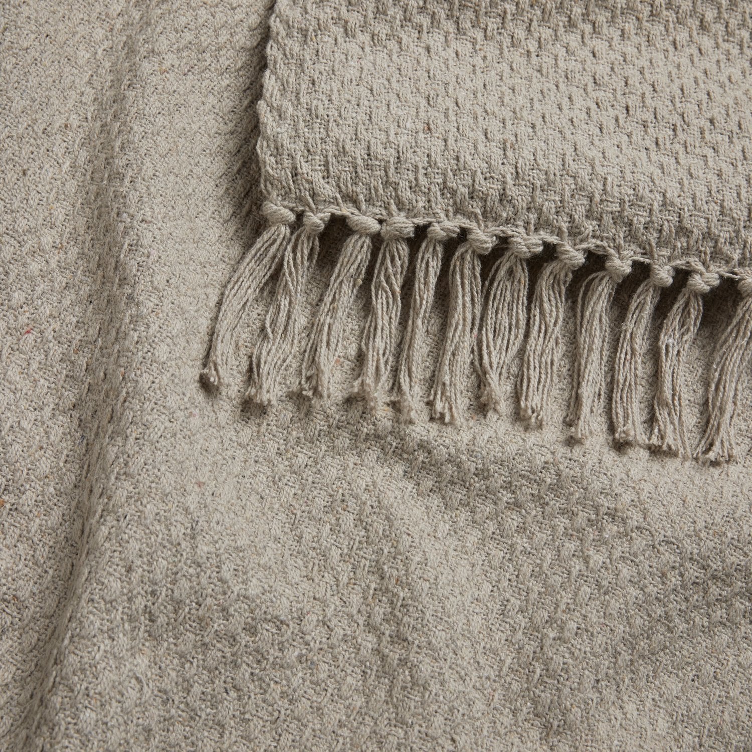 Hayden Natural Large Cotton Throw (200cm x 200cm)