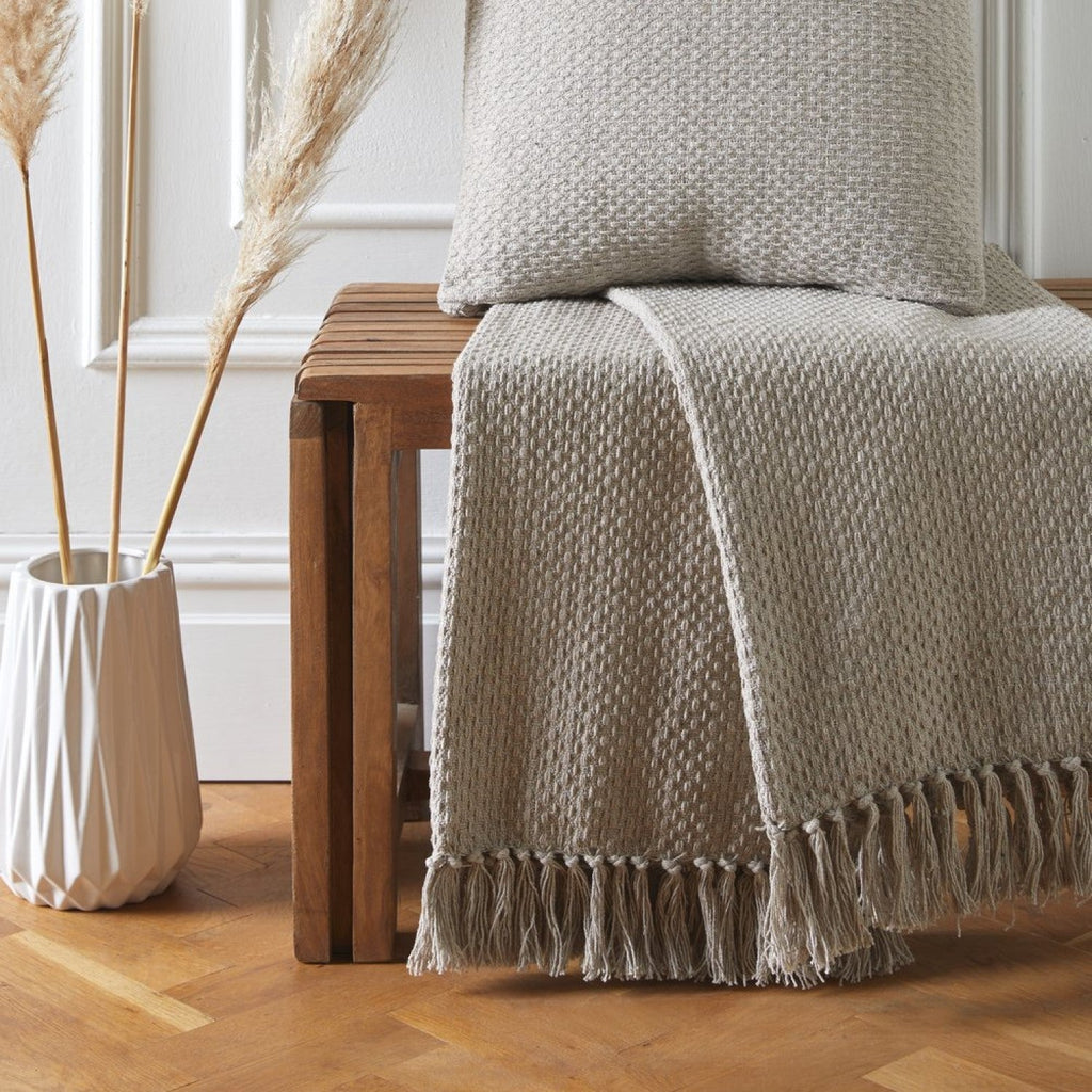 Hayden Natural Cotton Throw (130cm x 180cm)