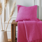 Hayden Pink Cotton Cushion (43cm x 43cm)