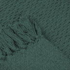Hayden Green Cotton Throw (130cm x 180cm)