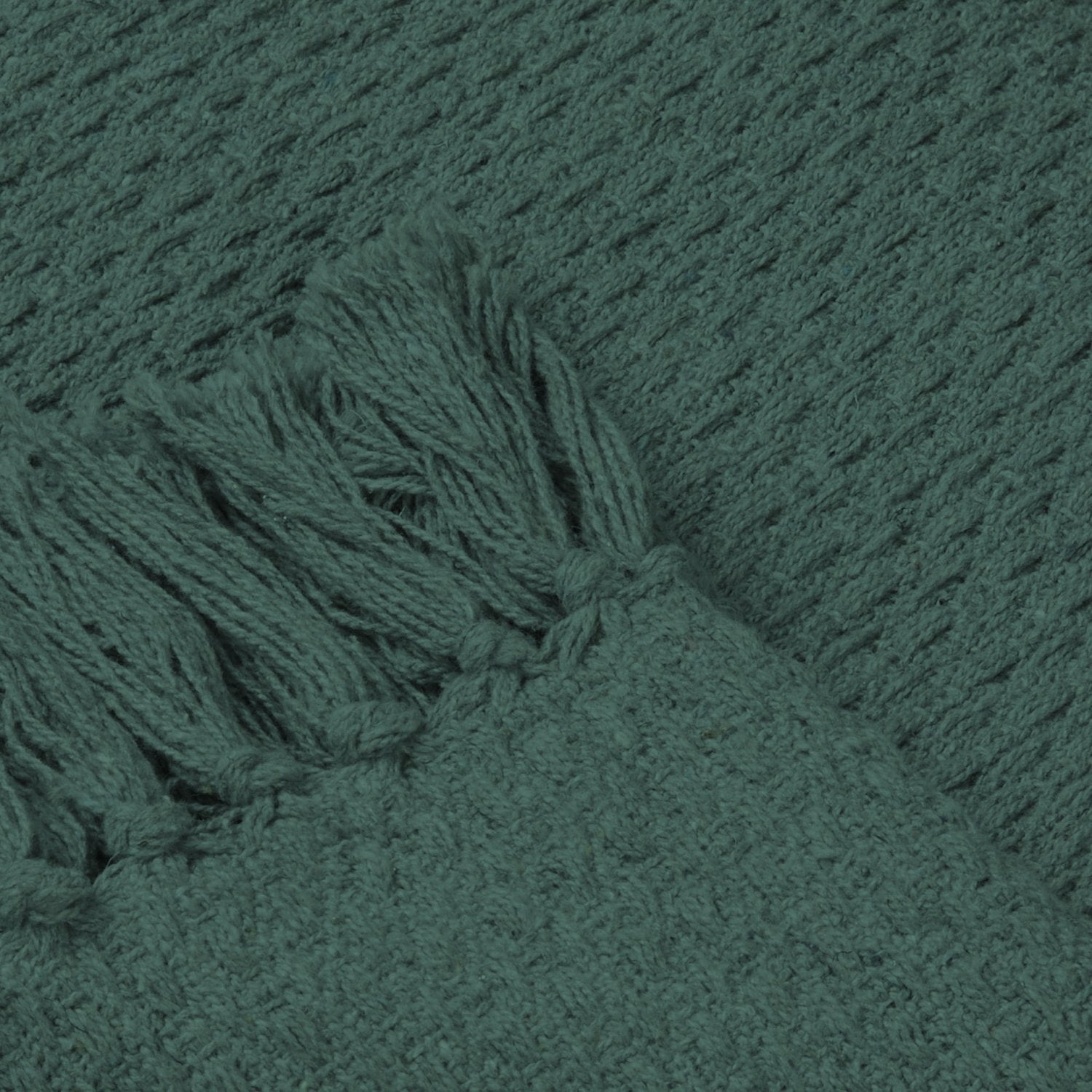 Hayden Green Cotton Throw (130cm x 180cm)