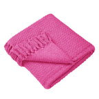 Hayden Pink Cotton Throw (130cm x 180cm)