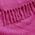 Hayden Pink Cotton Throw (130cm x 180cm)