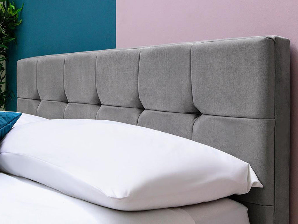 Highclere Grey Velvet Bed