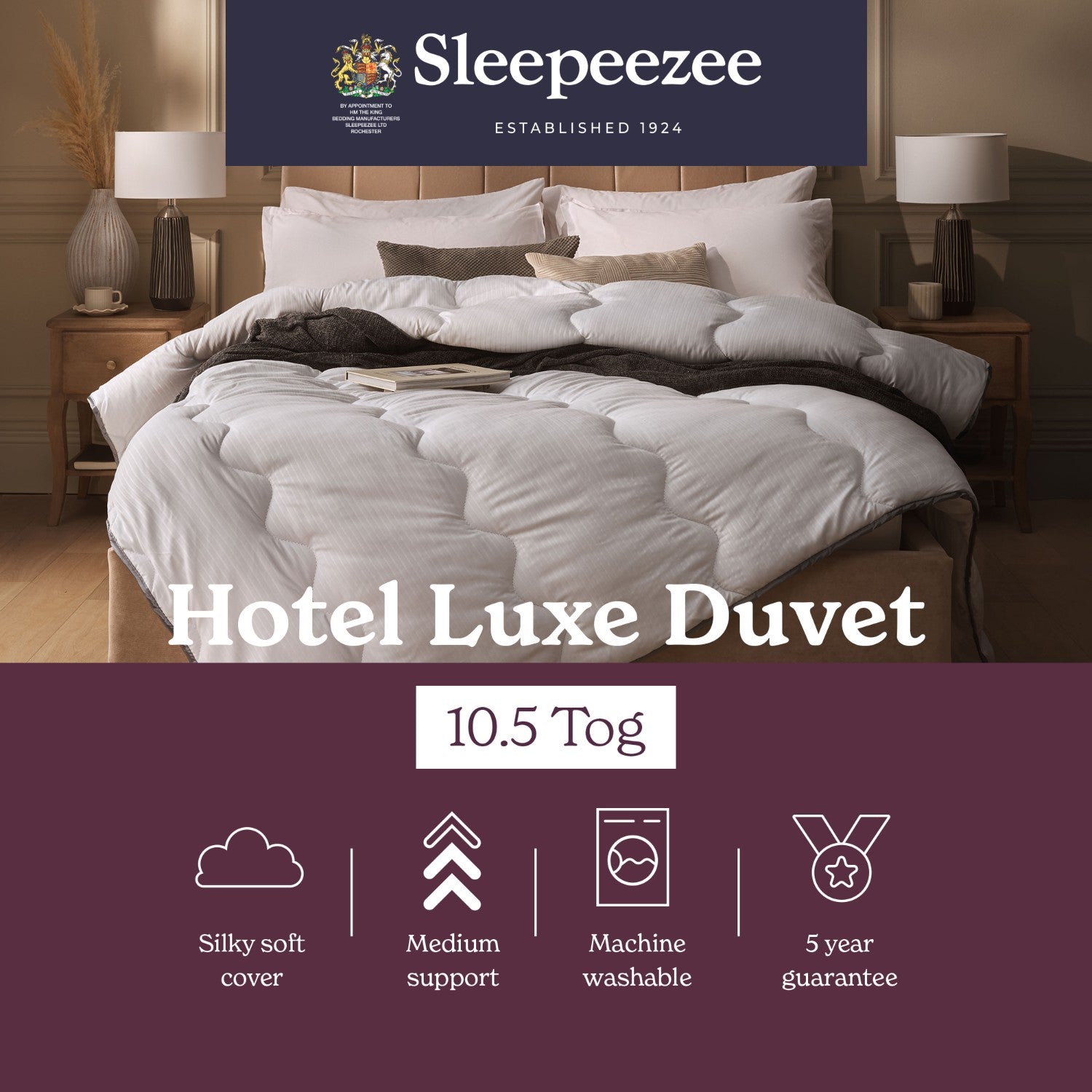 Sleepeezee Hotel Luxe 10.5 Tog Duvet