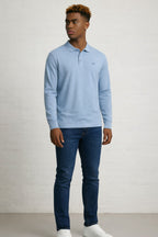 MENS MENS IN LS CROWN PIQUE POLO TEE