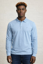 MENS MENS IN LS CROWN PIQUE POLO TEE