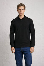 MENS MENS IN LS CROWN PIQUE POLO TEE