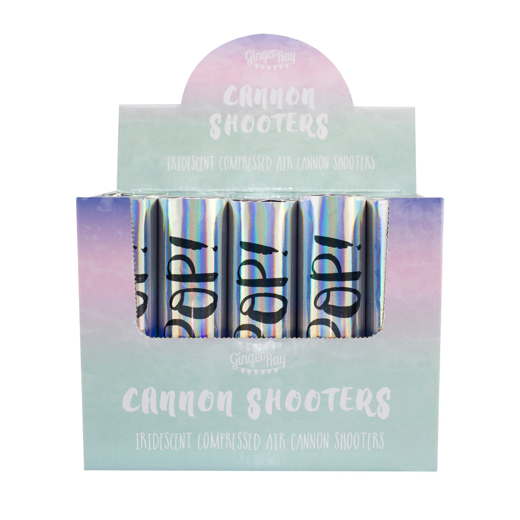 Iridescent Compressed Air Confetti Cannon- 15 Inner Pack