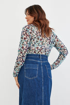 Floral Mesh T-Shirt