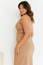 Structured High Neck Co-Ord Top