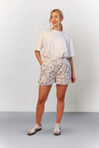 Printed Quilted Shorts
