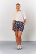 Printed Quilted Shorts