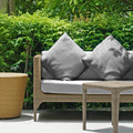 Jardin Charcoal Grey Waterproof Indoor Outdoor Cushion Cover Pair (43cm x 43cm)