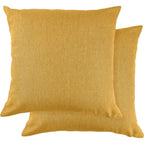 Jardin Yellow Waterproof Indoor Outdoor Cushion Cover Pair (43cm x 43cm)