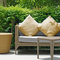 Jardin Yellow Waterproof Indoor Outdoor Cushion Cover Pair (43cm x 43cm)