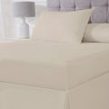 100% Cotton 180TC Natural Fitted Sheet