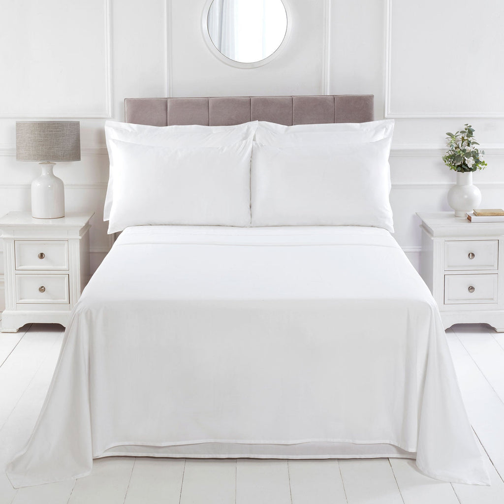 100% Cotton 180TC White Flat Sheet