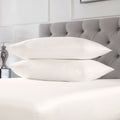 100% Cotton 400TC Ivory Housewife Pillowcase Pair