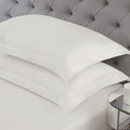 100% Cotton 400TC Ivory Oxford Pillowcase Pair