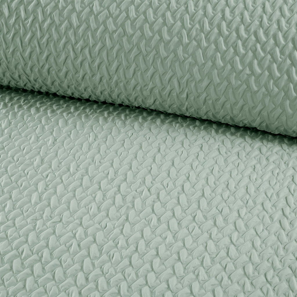 Arlo Soft Green Textured Duvet Set