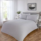 Bedford Grey Waffle Duvet Set