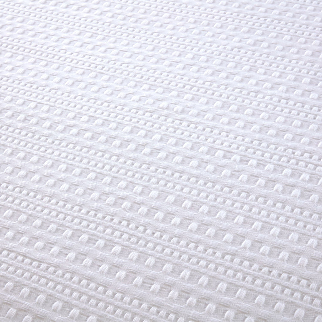 Bedford White Waffle Duvet Set