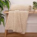 Cotswold Chenille Natural Throw (130cm x 150cm)