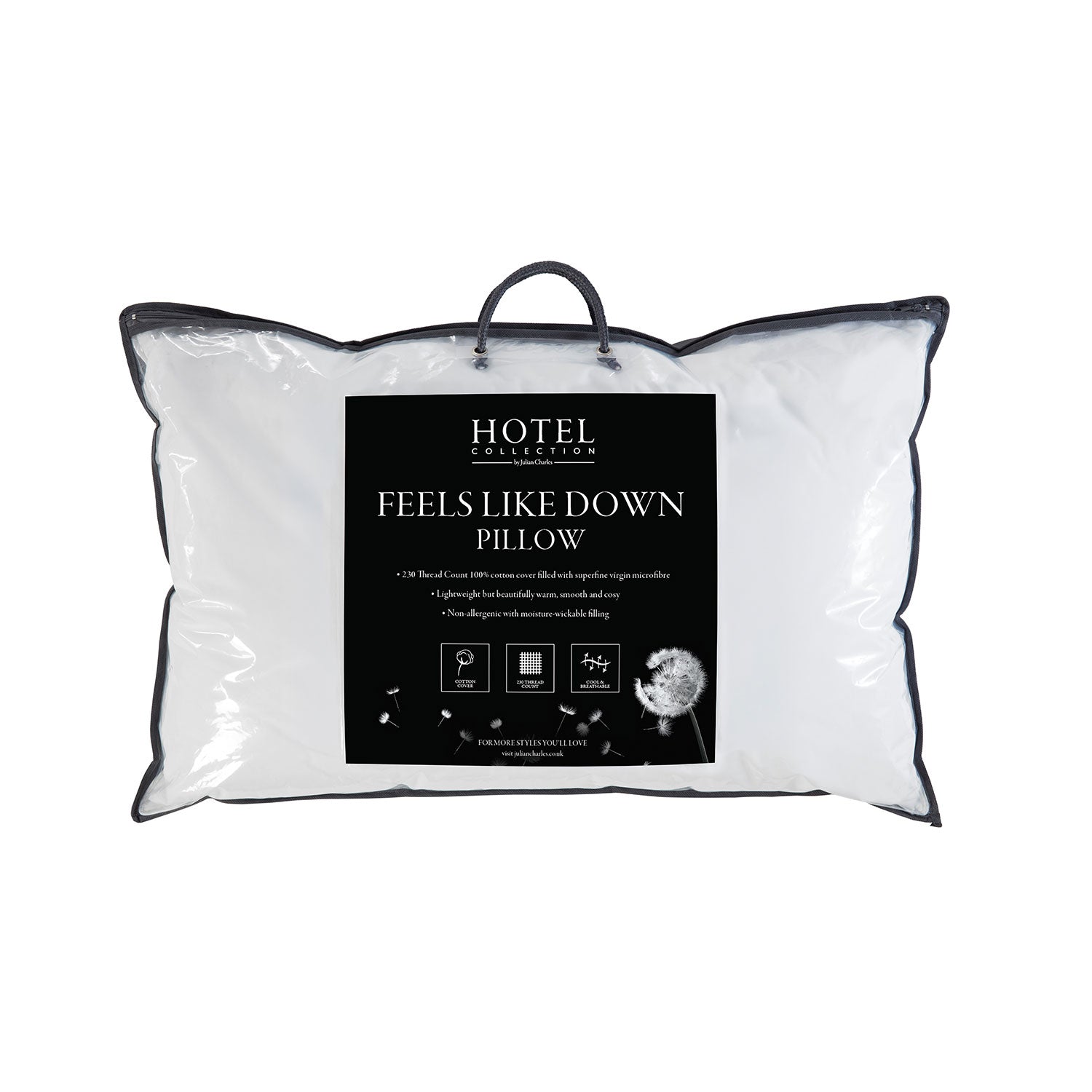 Luxury Feels Like Down Hotel Pillow (Firm)