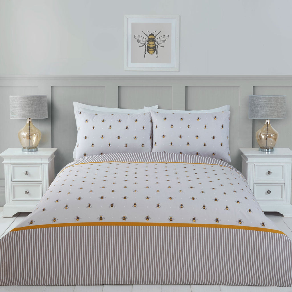 Honey Bee Reversible Super Soft Duvet Set