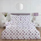 Jasmine Lilac Floral Super Soft Duvet Set