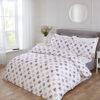 Jasmine Lilac Floral Super Soft Duvet Set